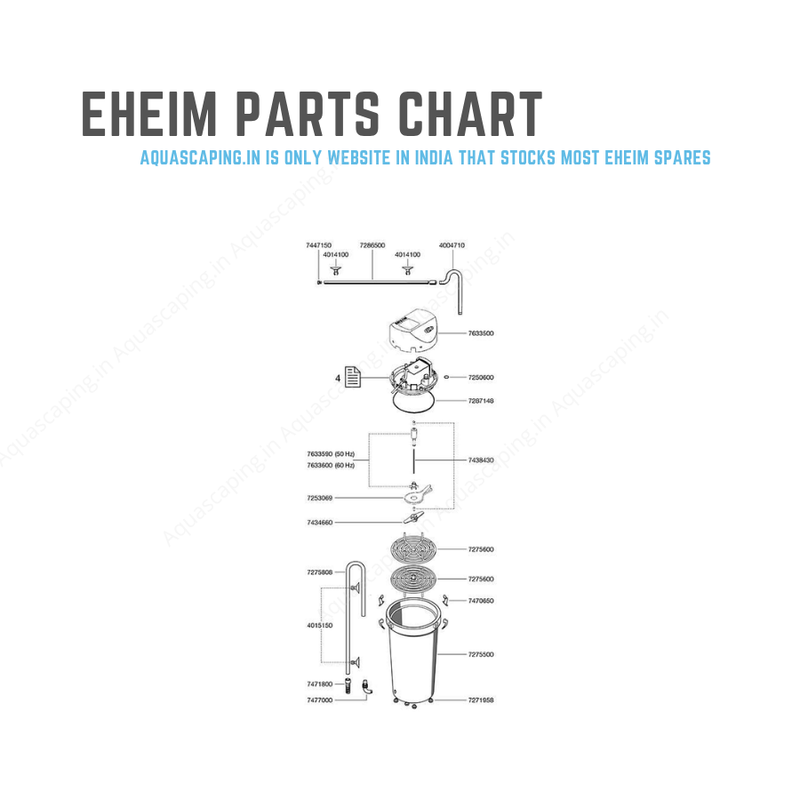 Eheim classic 600 online india spare parts chart 