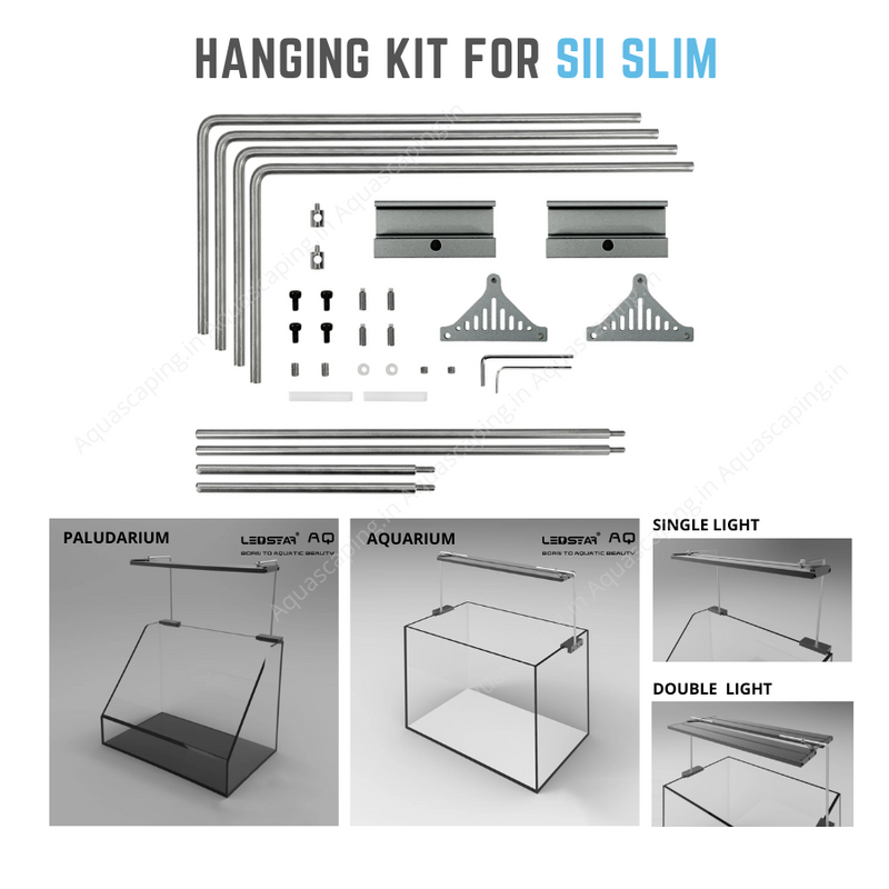 Hanging kit-S AQ-SHK for ledstar S2 slim light for aquarium, paludarium or shallow aquarium mounting