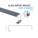 Ledstar slim RGBW pro aquascaping new H bracket for fixing light to glass 