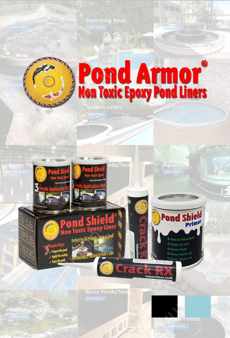 Slideshow Mobile Pond armour pond shield banner main page aquascaping India for pond water features