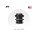 aquarium bulkhead 1 1/2'' front close up view Inside Slip/ Outside Thread