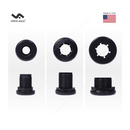 aquarium bulkhead photo top view and side view all size together 