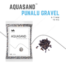 aquasand punalu gravel 6-7 mm aquarium substrate premium quality India 100% natural rounded pebble gravel