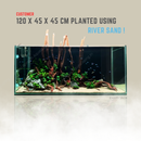 aquasand river sand customer aquarium 120 cm happy singh how it looks