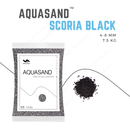 aquasand scoria black gravel 4-8 mm aquarium substrate premium quality India 100% natural also used for filter media or raising substrate height beneficial bacteria