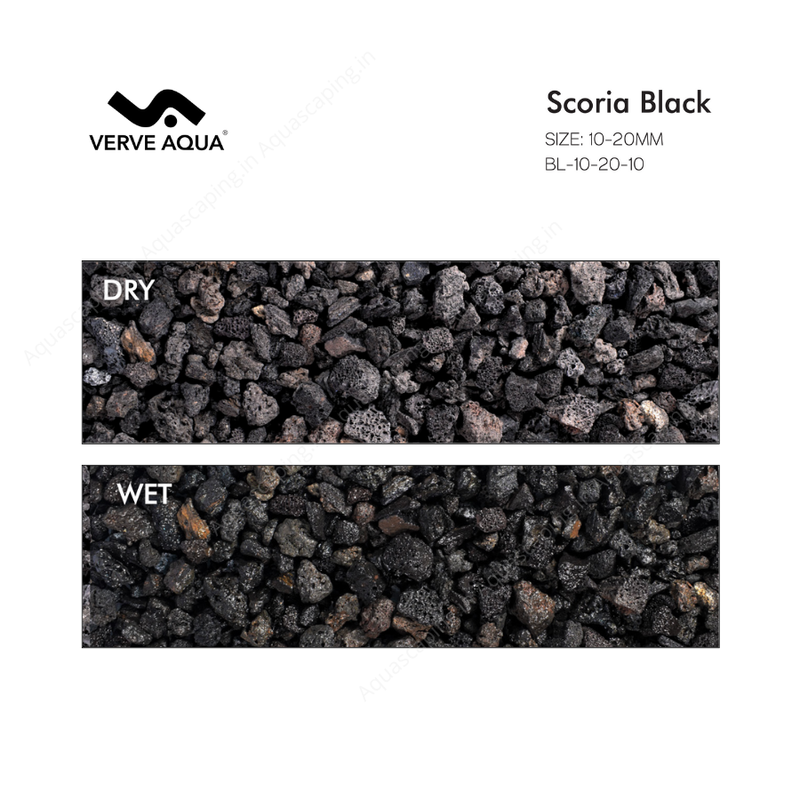 aquasand scoria black lava gravel 10-20 mm wet and dry look 