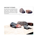 aquascaping hardscape ancient rocks in depth view in aquarium