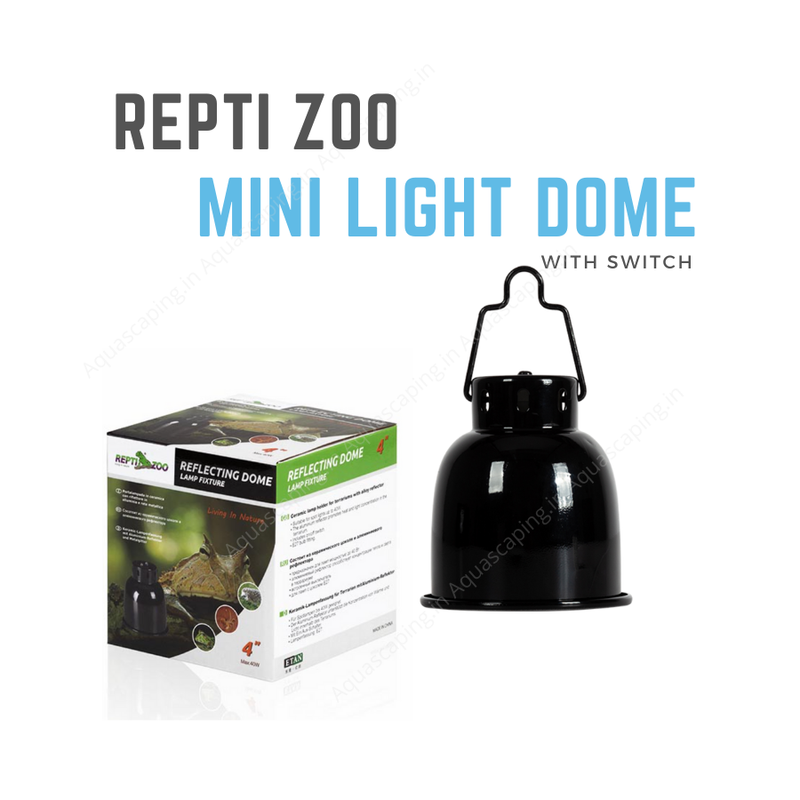 repti Zoo RL11 mini light dome fixture for small turtle red ear slider turtle basking India 