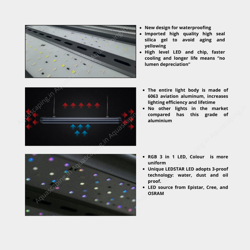 unique quality of planted aquarium light ledstar aq light built quality with pictures in depth explanation