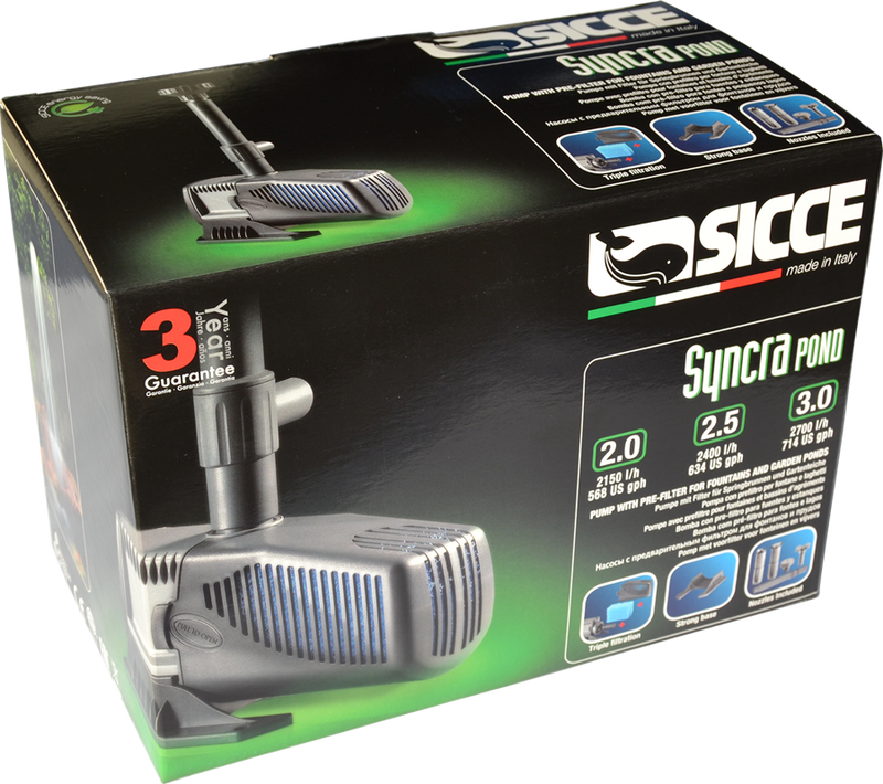 Sicce SyncraPond Garden & Fountain Pump Kit 700 L/H upto 5000 L/H