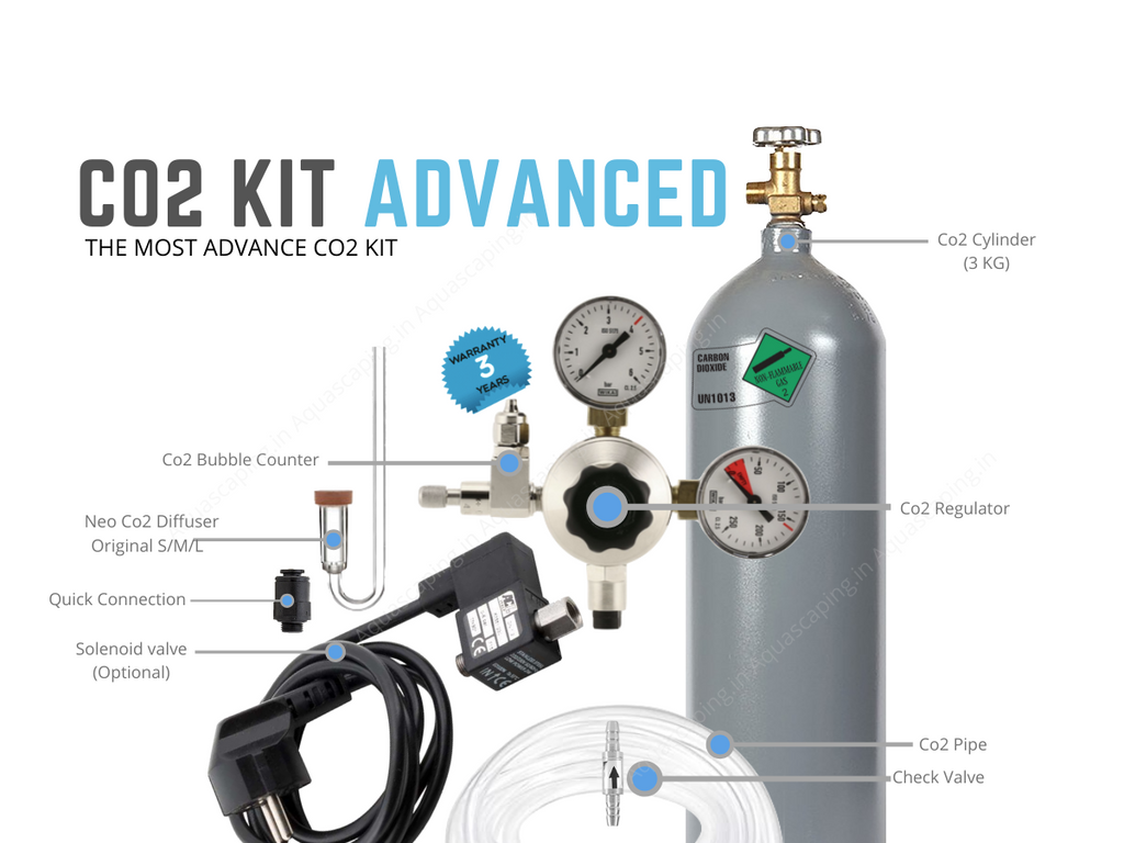 Co2 Kit Aquascaping Co2 Kit Advanced 3Kg - Free Shipping - Aquascaping®