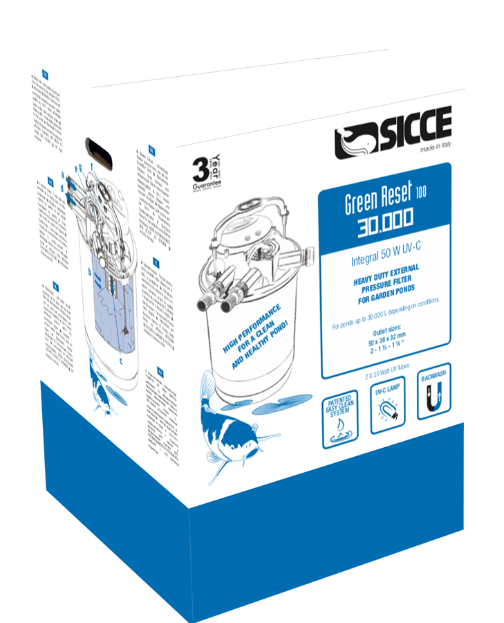 Sicce Green Reset 100 + Eko Power 12.0 Patented Pond Filter (Promo Pack)