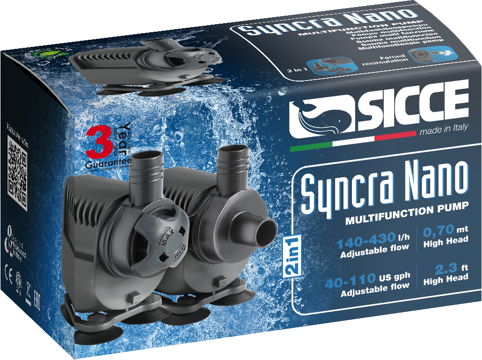 Sicce Syncra Nano Pump upto 430 L H