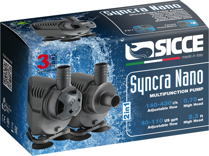 Sicce Syncra Nano Pump upto 430 L/H